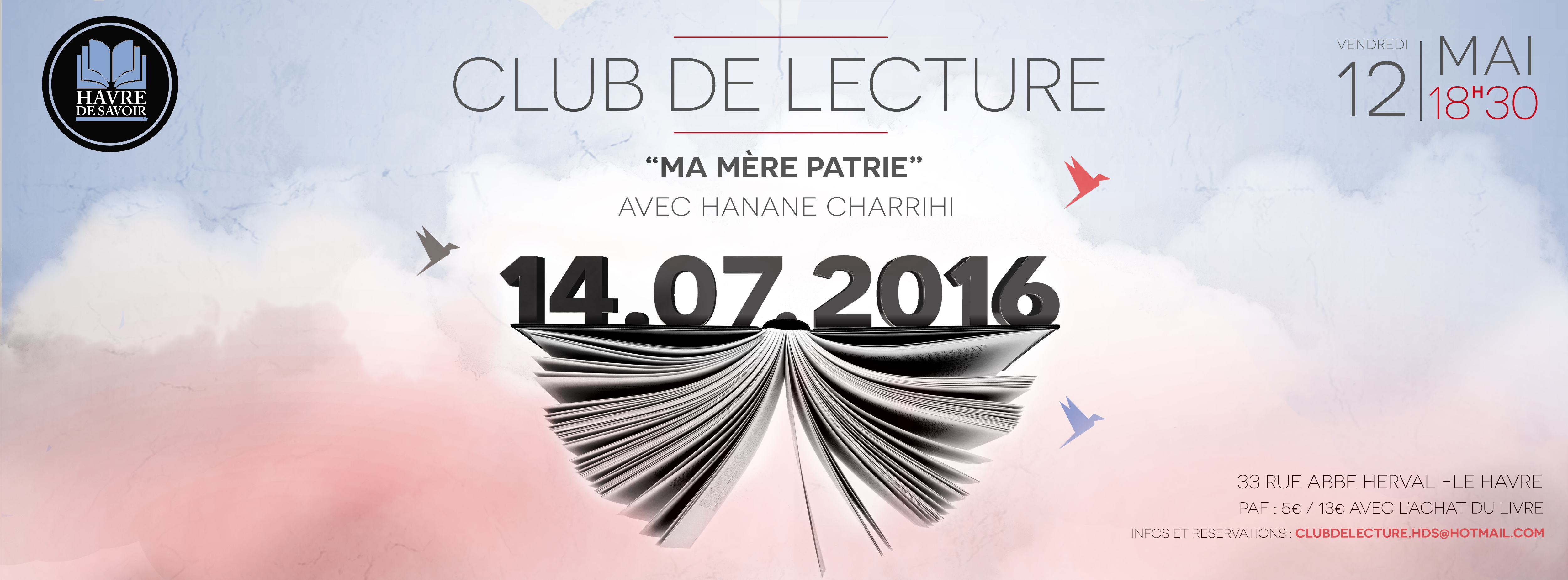 Club De Lecture avec Hanane Charrihi - Vendredi 12 Mai 2017