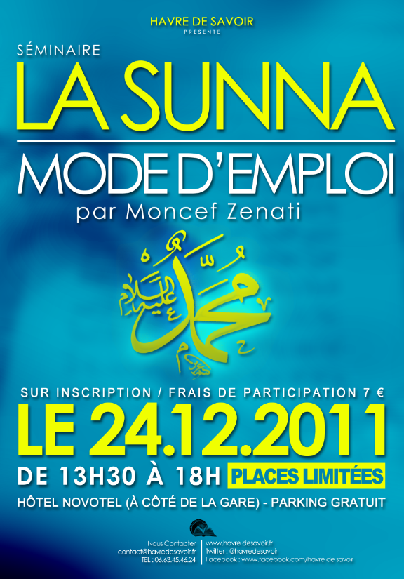 Programme du séminaire « La Sunna : mode d'emploi »