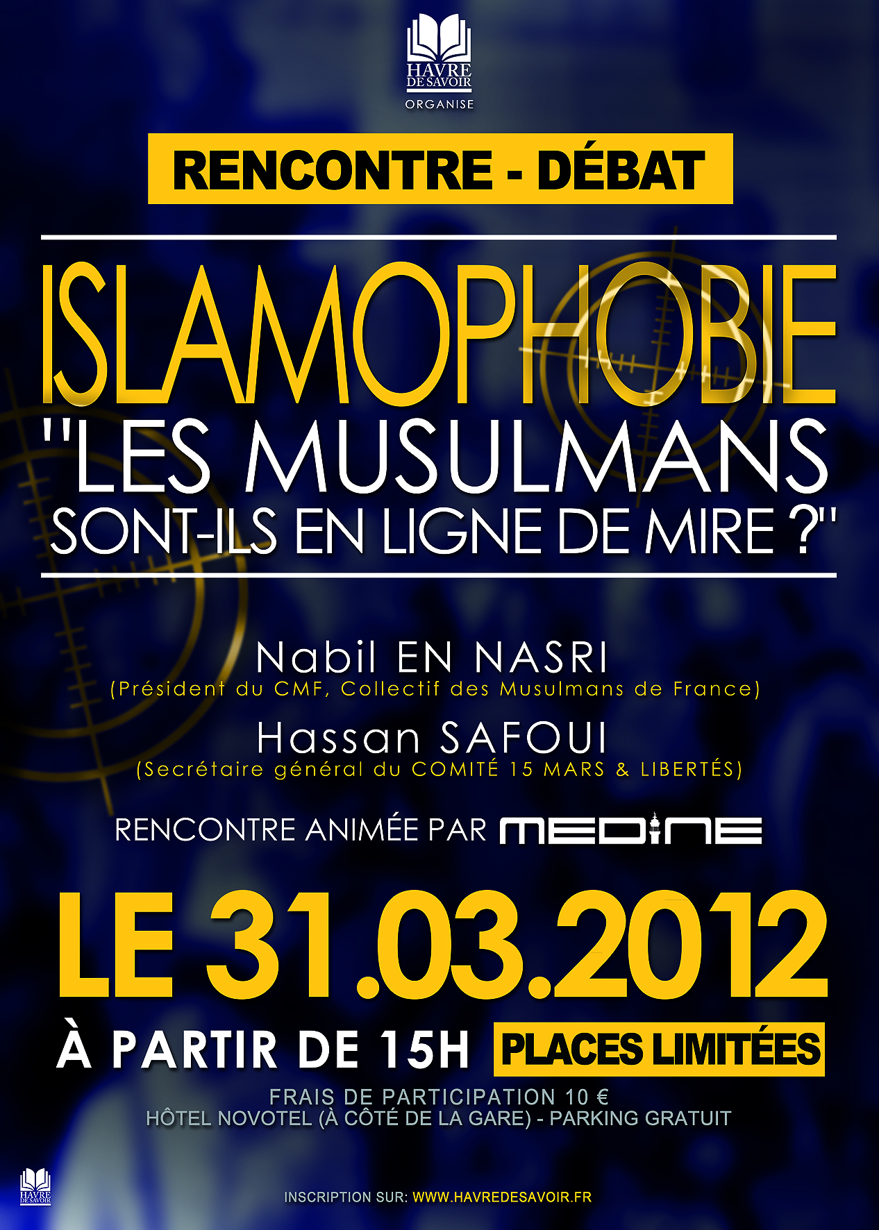 Rencontre - Débat sur l'islamophobie le 31 mars 2012