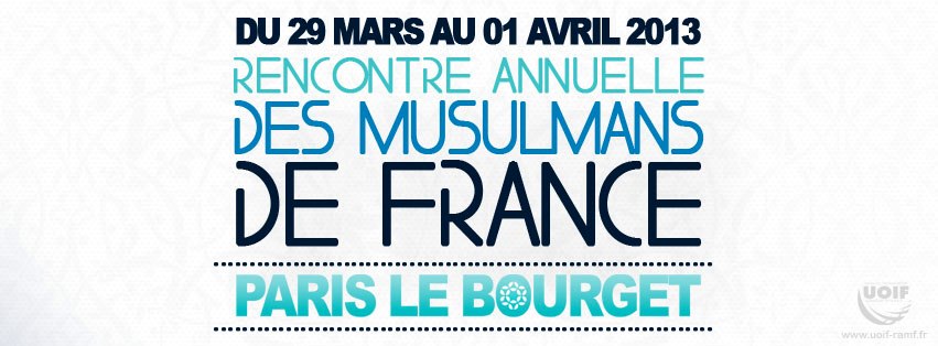 Rencontre Annuelle des Musulmans de France : Nouveautés