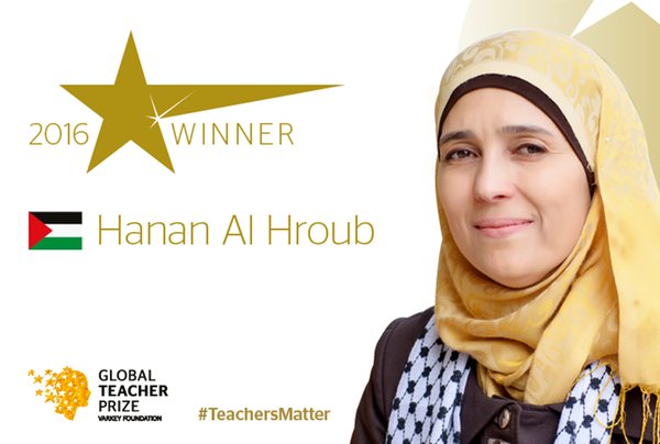 La palestinienne Hanan Al-Hroub élue meilleure enseignante du monde