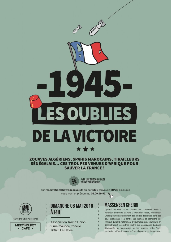 Café-Débat « 1945, les oubliés de la Victoire » | Dimanche 8 mai 2016 à 14H00