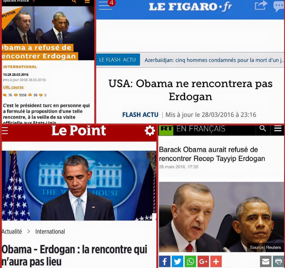 Les mensonges de la presse française contre le président turc Recep Tayyip Erdogan