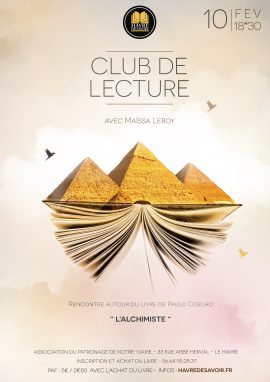 Club de lecture "L'alchimiste" avec Maïssa Leroy - Vendredi 10 février 2017