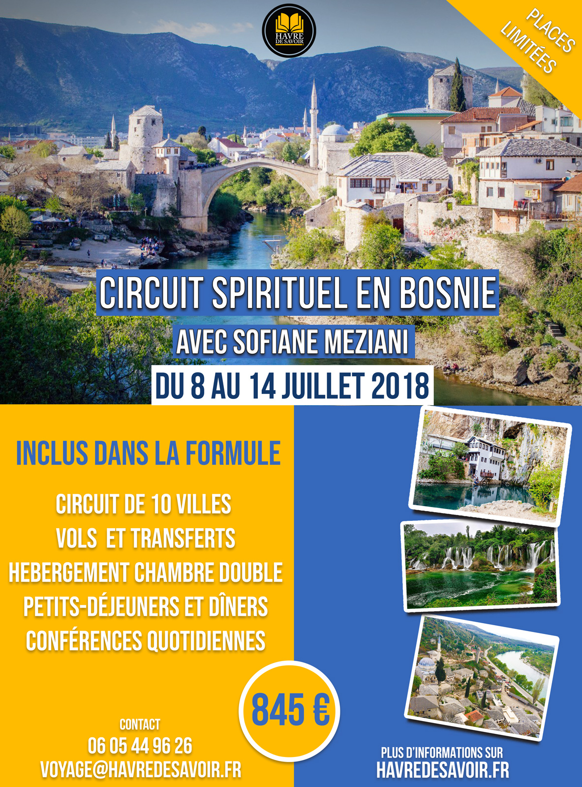 Circuit spirituel en Bosnie avec Sofiane Meziani - Juillet 2018