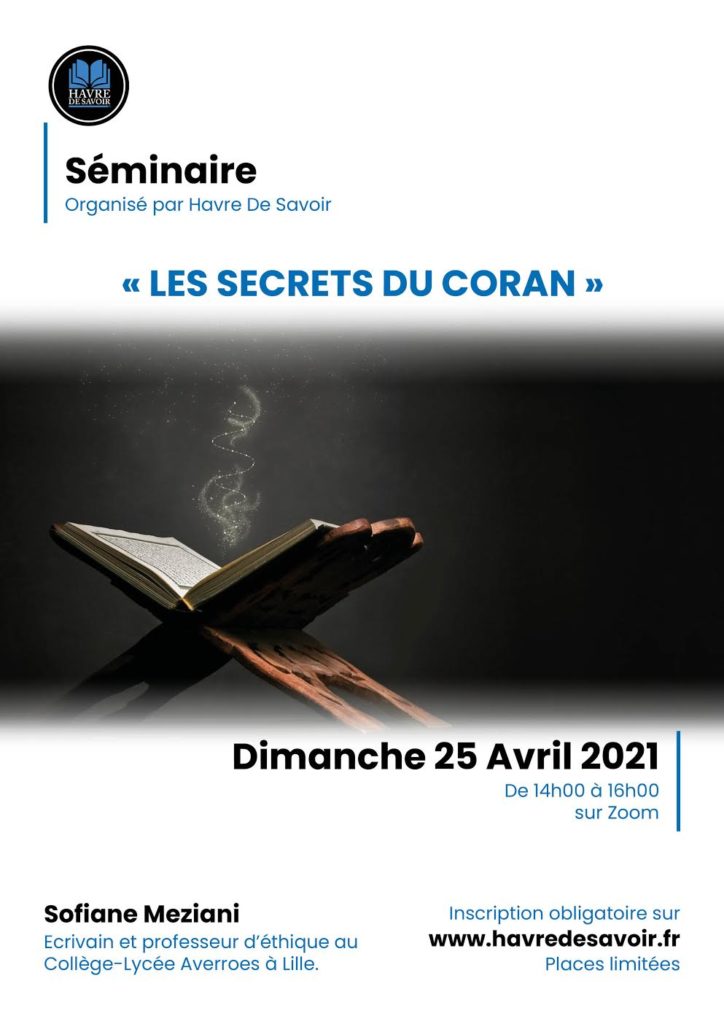 Séminaire spirituel "Les secrets du Coran" avec Sofiane Meziani