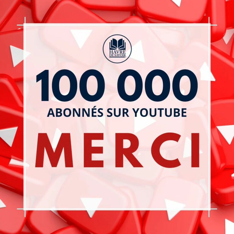 100 000 abonnés sur YouTube