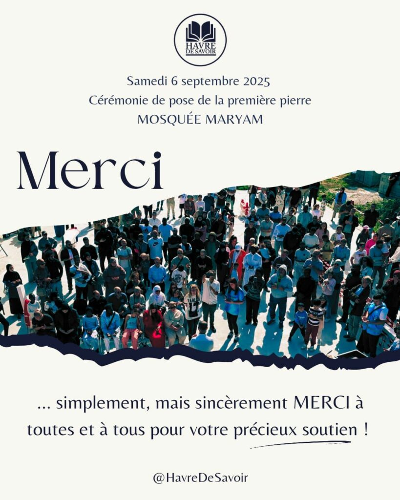 Communiqué - Pose de la première pierre de la Mosquée Maryam